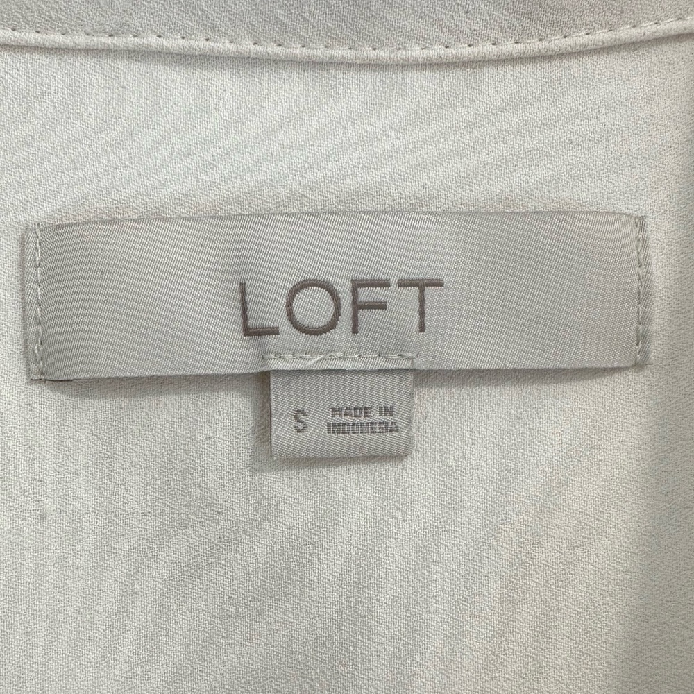 LOFT Off-White Blouse - Picture 3 of 3